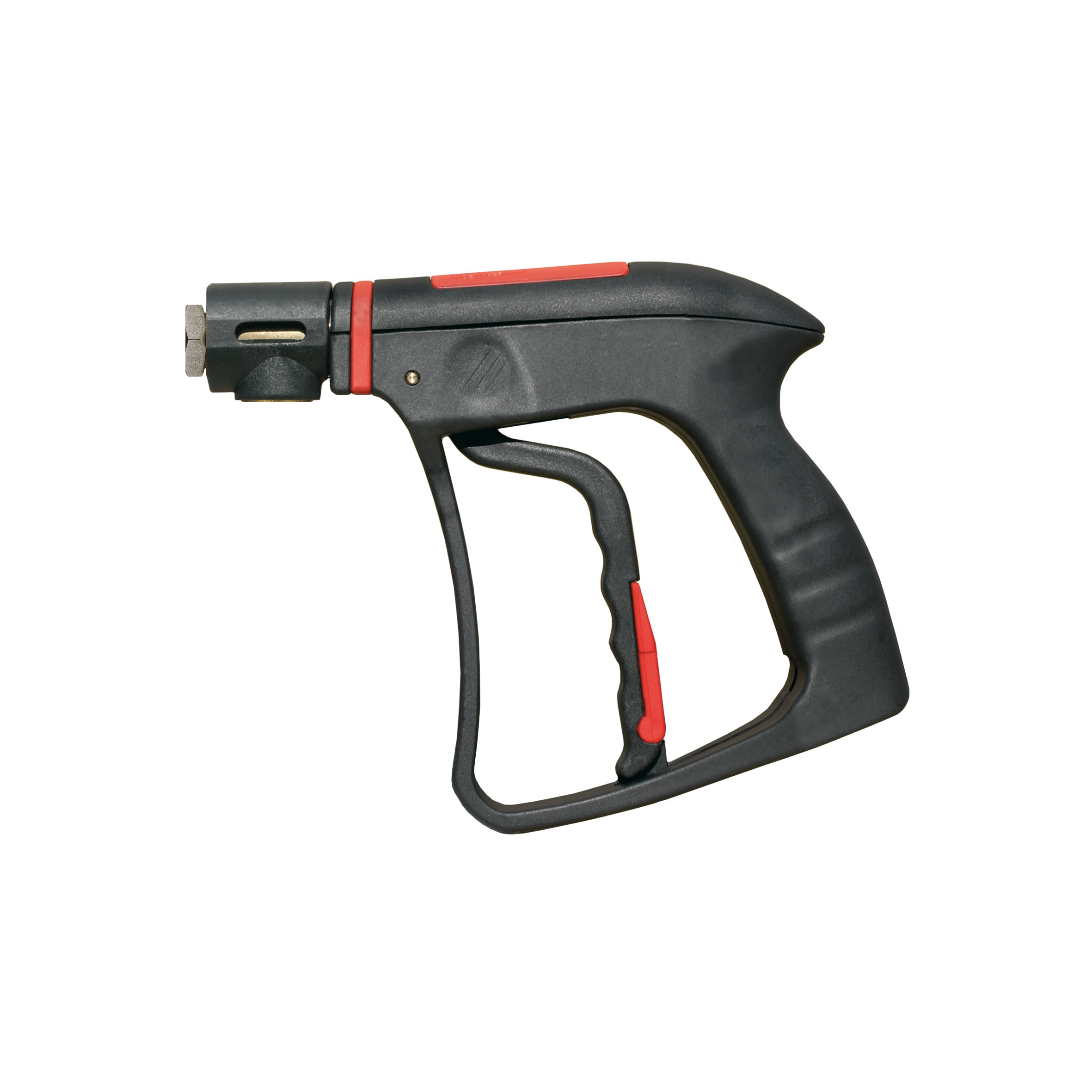 Pistole mit PEEK Sitz. Chemiebeständig. Max. 210 bar / 30 l/min / 80 °C