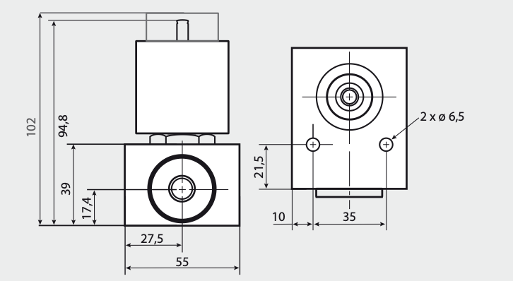 MV-Danfoss VDHT 1/2 E NC BSP 160 bar 60 l/min