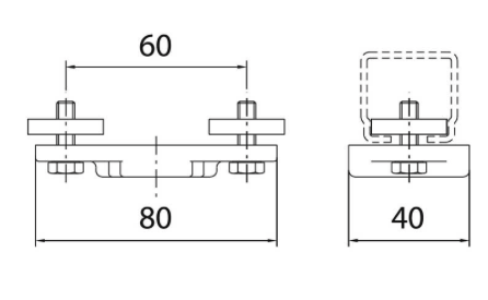 Endklemme 32/30 mm Profil