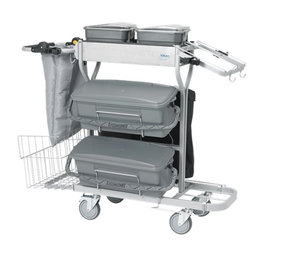 582410-2 Vikan Drahtkorb für Aufbewahrung, 555 mm, grau