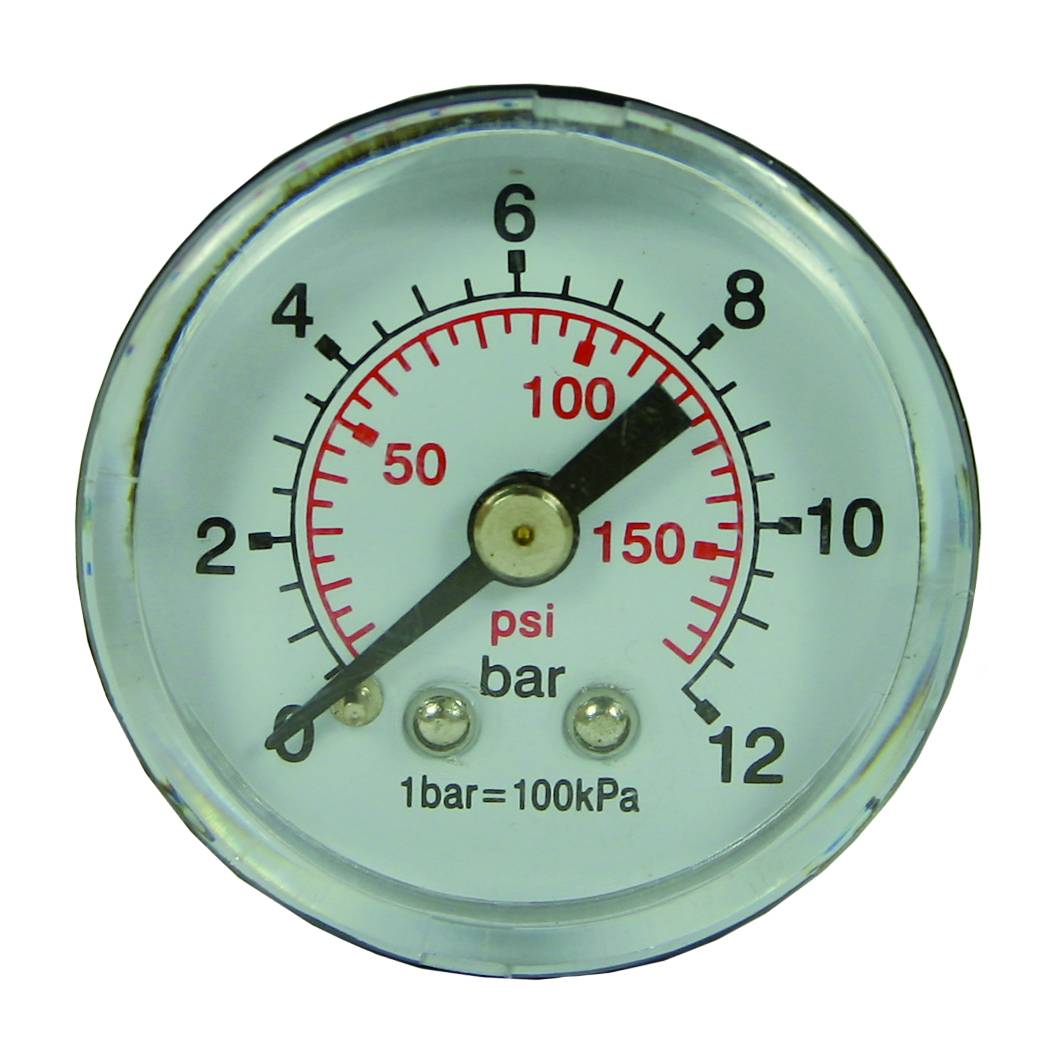 54750 Niederdruck Manometer, Ungedämpft, Eingang hinten
