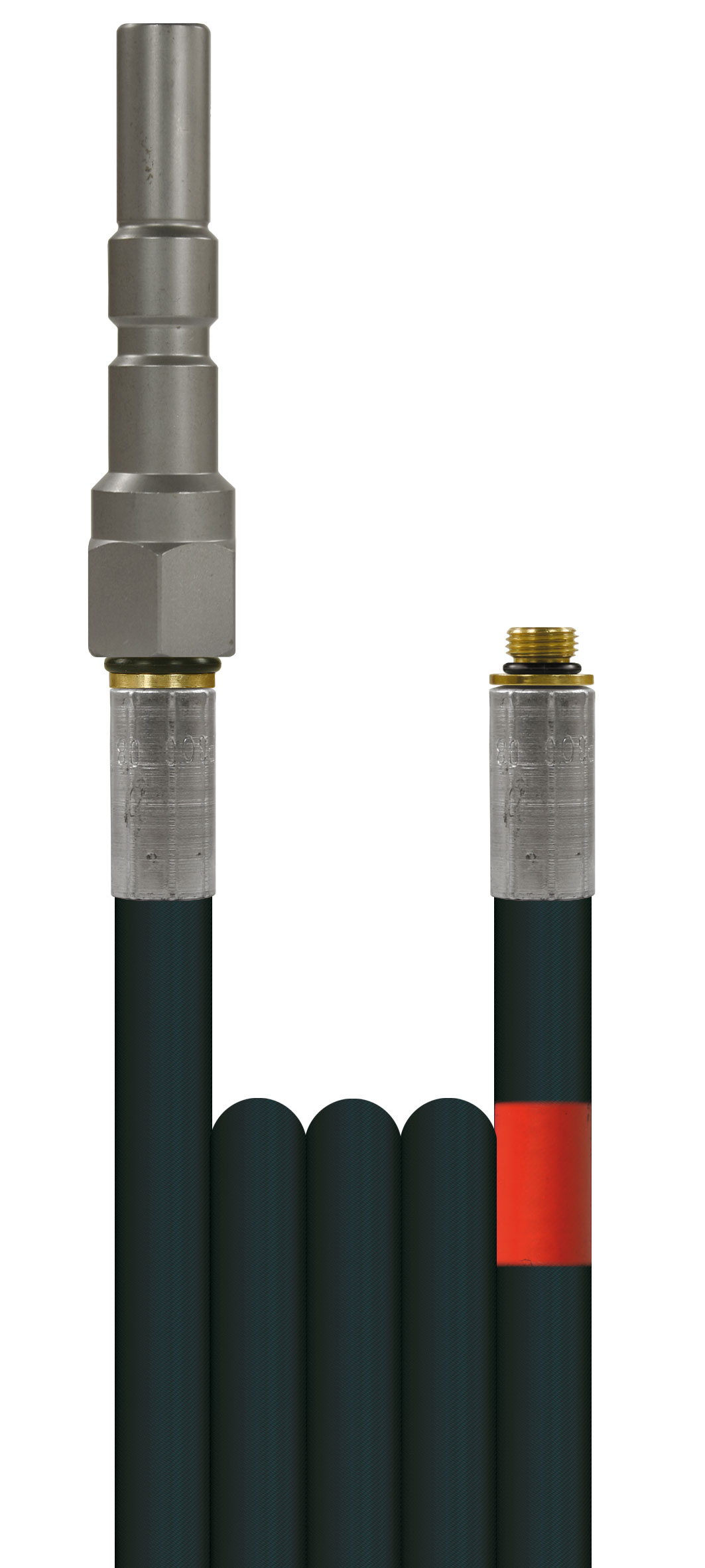 Rohrreinigungsschlauch 1/4" Flexy DN06 300 bar glatte Decke schwarz