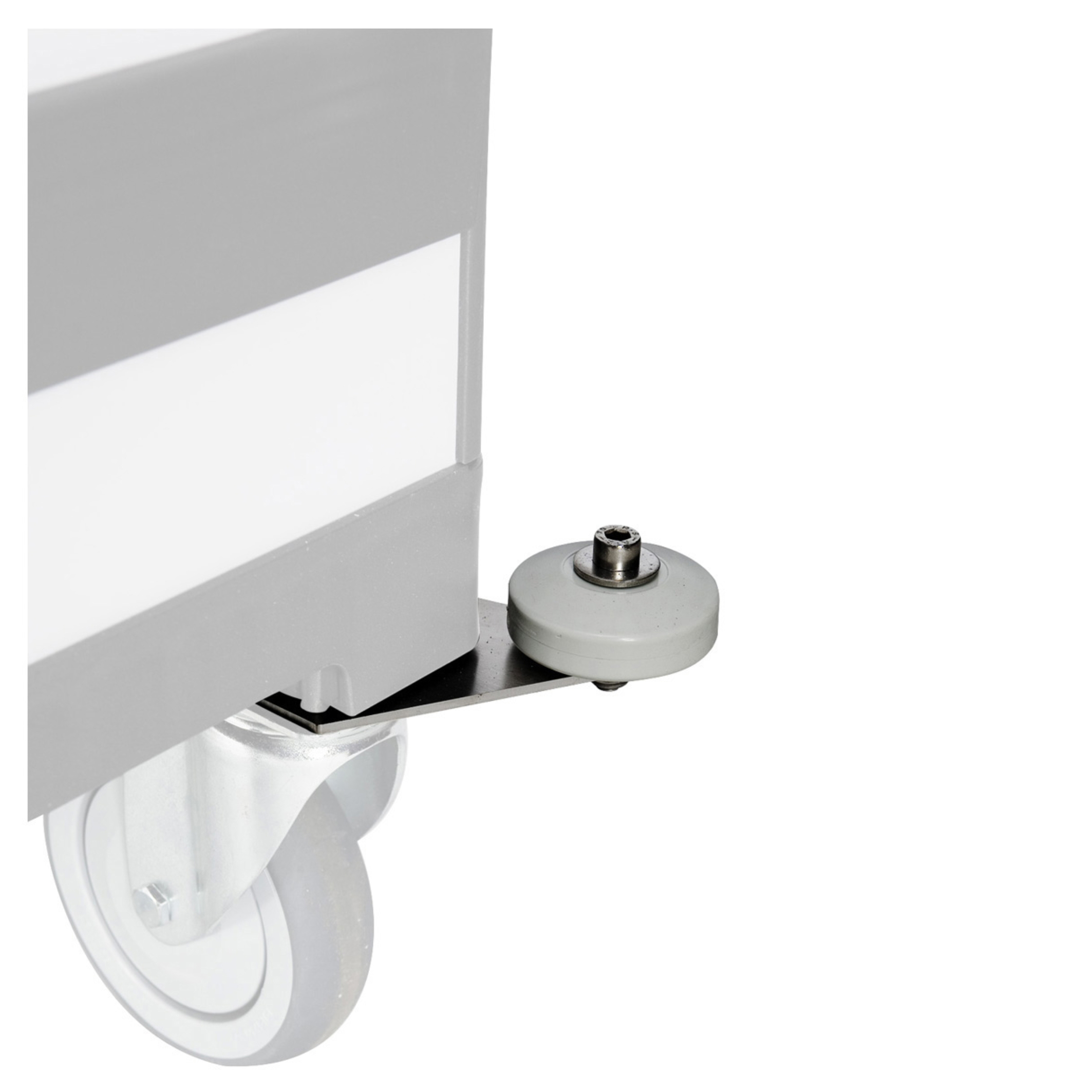 Vermop Halteplatte mit Abweisrolle, 60mm, links & rechts