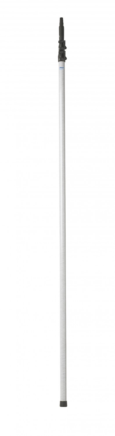 Glasfaserteleskopstiel-mit-Gewinde-2100-5810-mm Vikan Glasfaserteleskopstiel mit Gewinde, 2195 - 5810 mm, Ø37 mm, grau