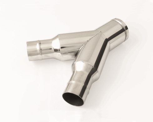 Y-Stück mit Red. Ø 70-50-50 VA