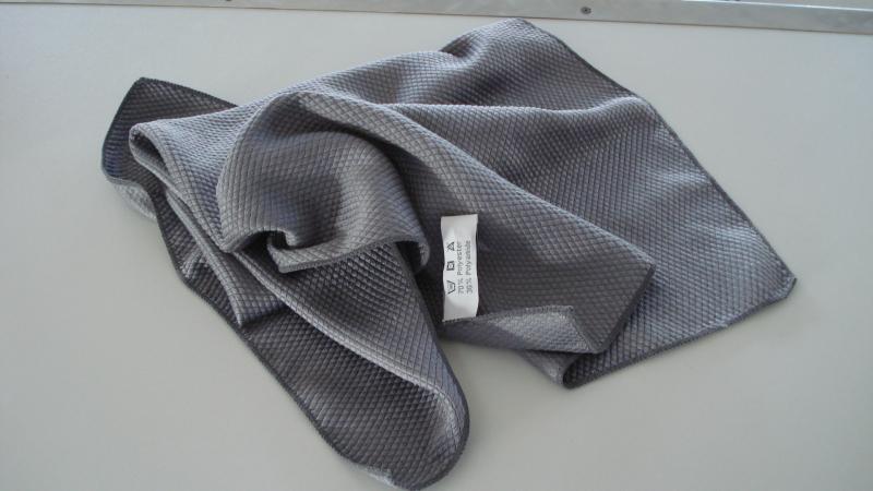Metalik Microfasertuch "Metalik" 40x75 cm grau
