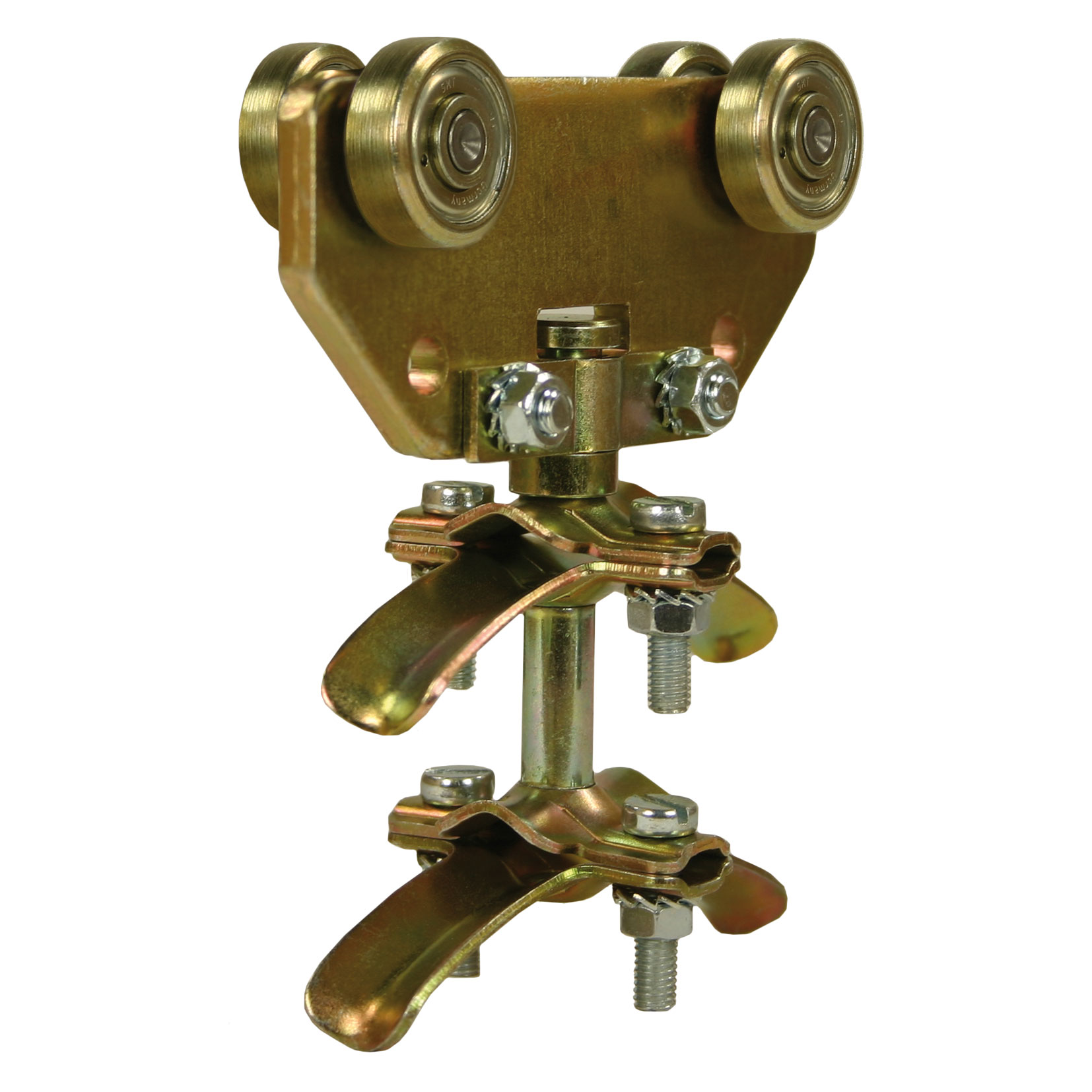 Schlauchwagen 2-fach,Stahl verzinkt, für Schlauchführungssystem 30 mm