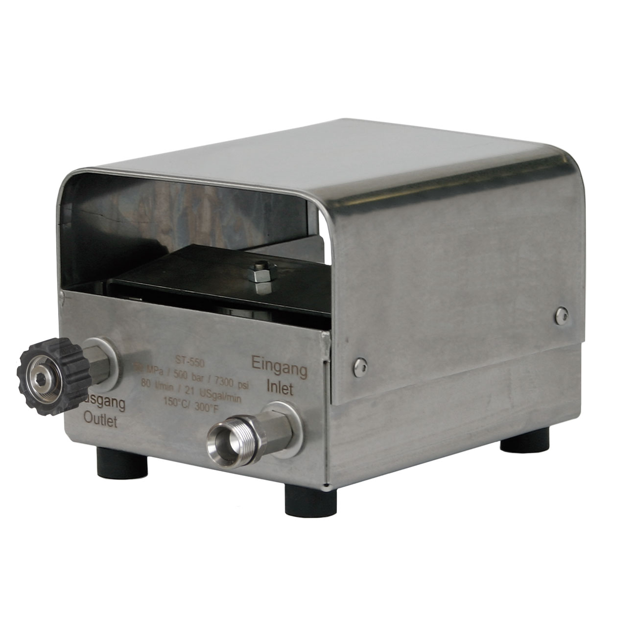 Fußschalter ST-550 - 500 bar - E:1/4" IG : A:1/4" IG