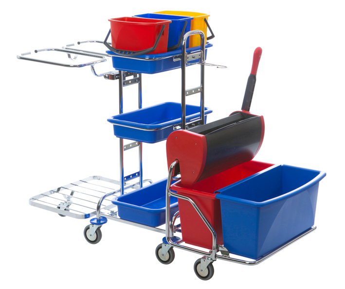 Vermop Reinigungswagen Variant Twixter-Press (chrom) 