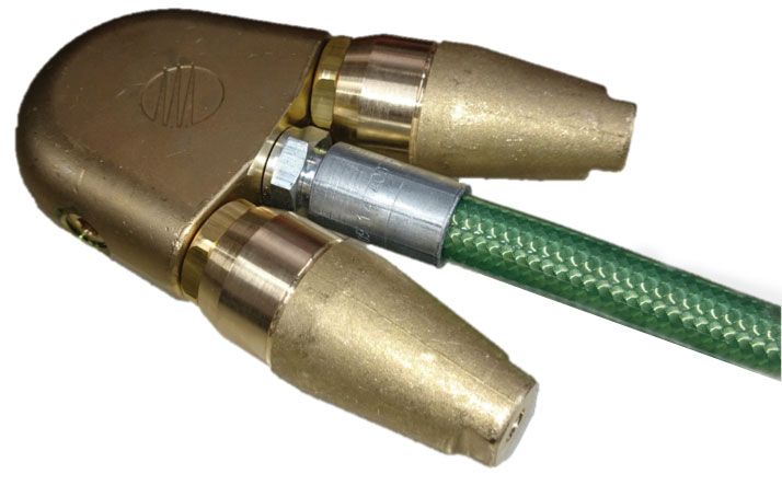Flunder Düsenträger | 2 ST-357 Rotordüsen | 3/8" IG
