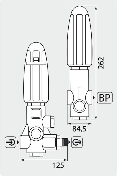 INTERPUMP Umlaufventil H450