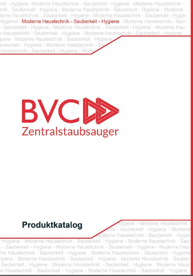 BVC Kataloge Einbaustaubsauger- 2016