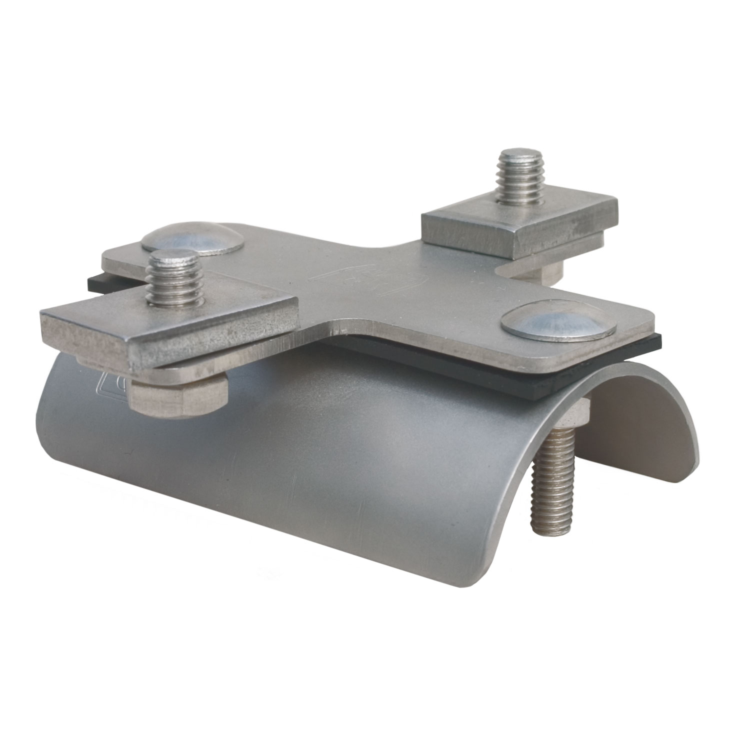 Schlauchendklemme 55 x 20 mm für Schlauchführungssystem 30 mm, Edelstahl