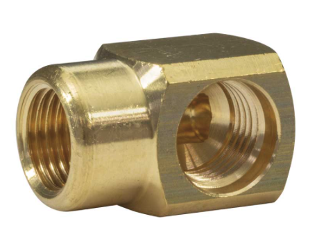 Winkel 1/4" IG : 1/4" AG - Messing 250 bar / 150 °C / 19,5 mm hoch