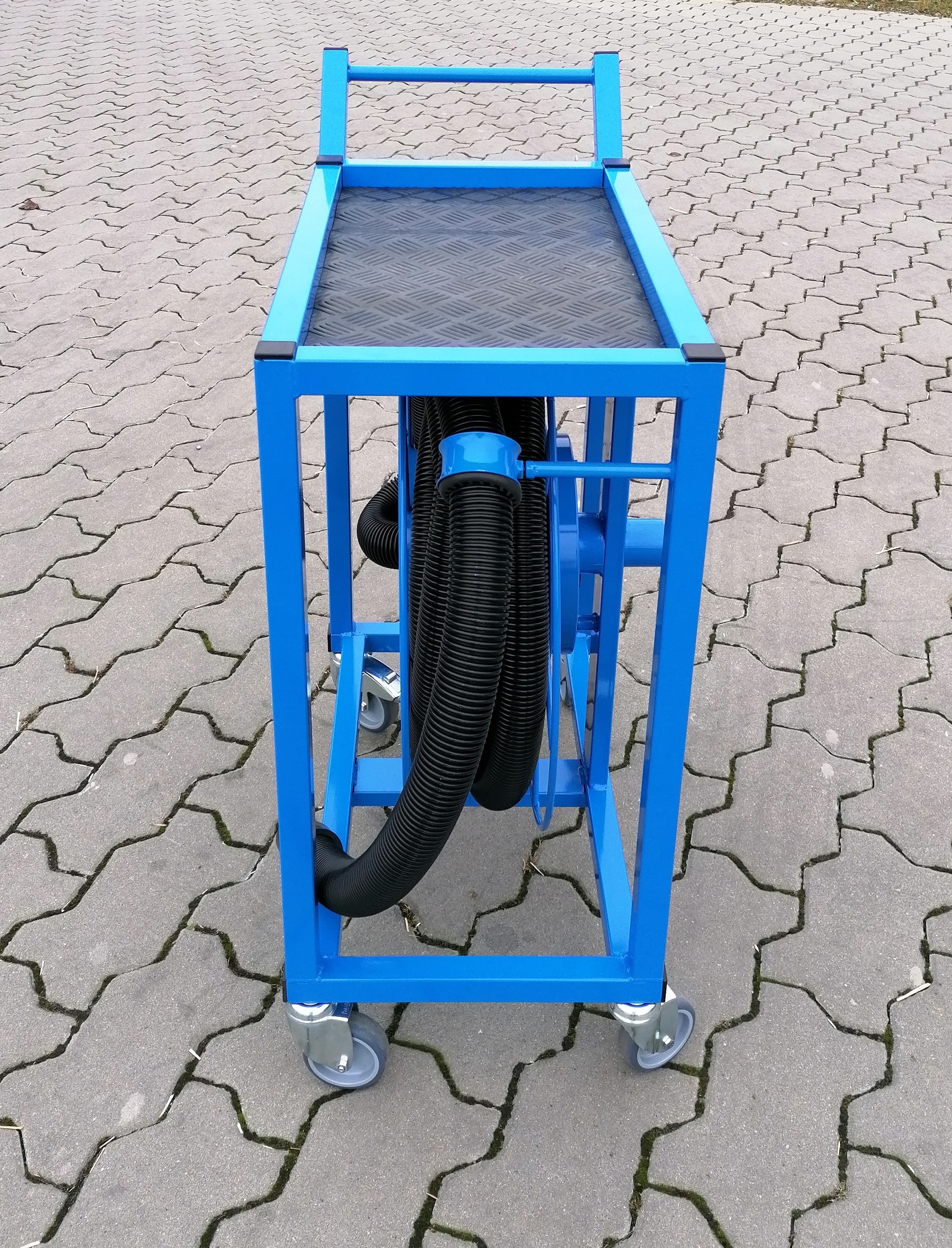 Saug - Schlauchwagen für 10 m Saugschlauch Industriesauger / Vacuumanwendungen