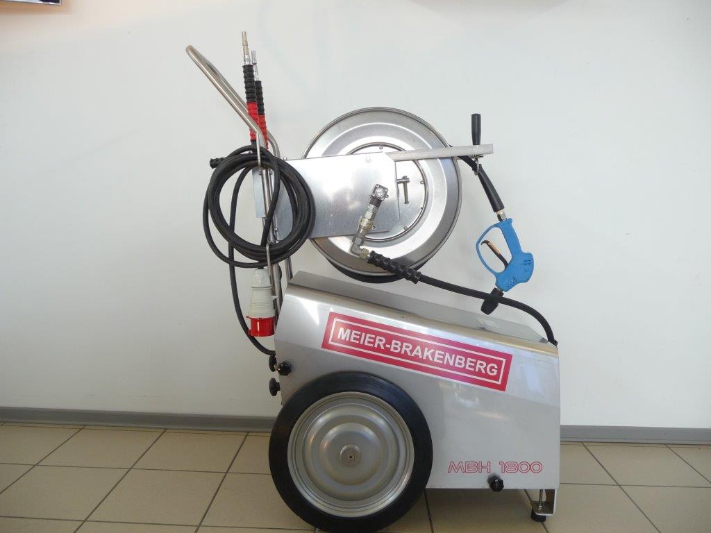 Meier-Brakenberg-MBH-1800-rechts MBH 1800 Kaltwasser Hochdruckreiniger mit Schlauchtrommel 960 U/min