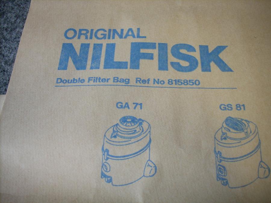 Original Papier-Staubbeutel für Nilfisk GA71/GS81, 5er Pack