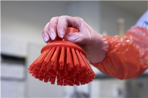 Vikan Handbürste rund, hart 110 mm