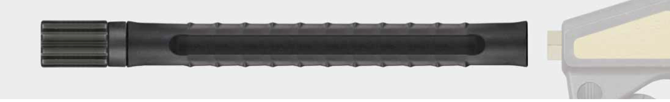 Pistolenverlängerung 1/4" AG, Strahlrohr mit Isolierung ST-9.9 und HV M22