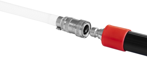 Kupplung mit Schlauchnippel und Absperrventil, 1/2" (Q)