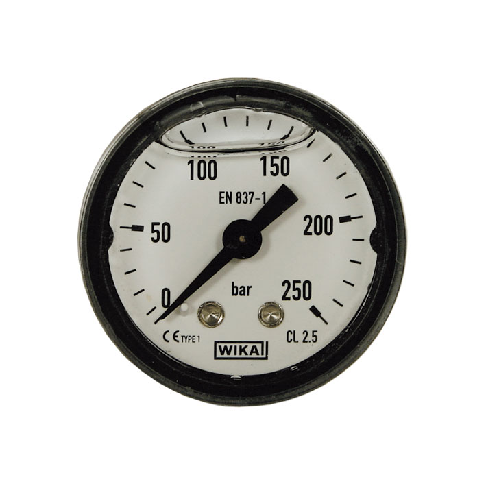 548-37 Manometer, glyceringedämpft, 40 mm - Eingang hinten, Kunststoff