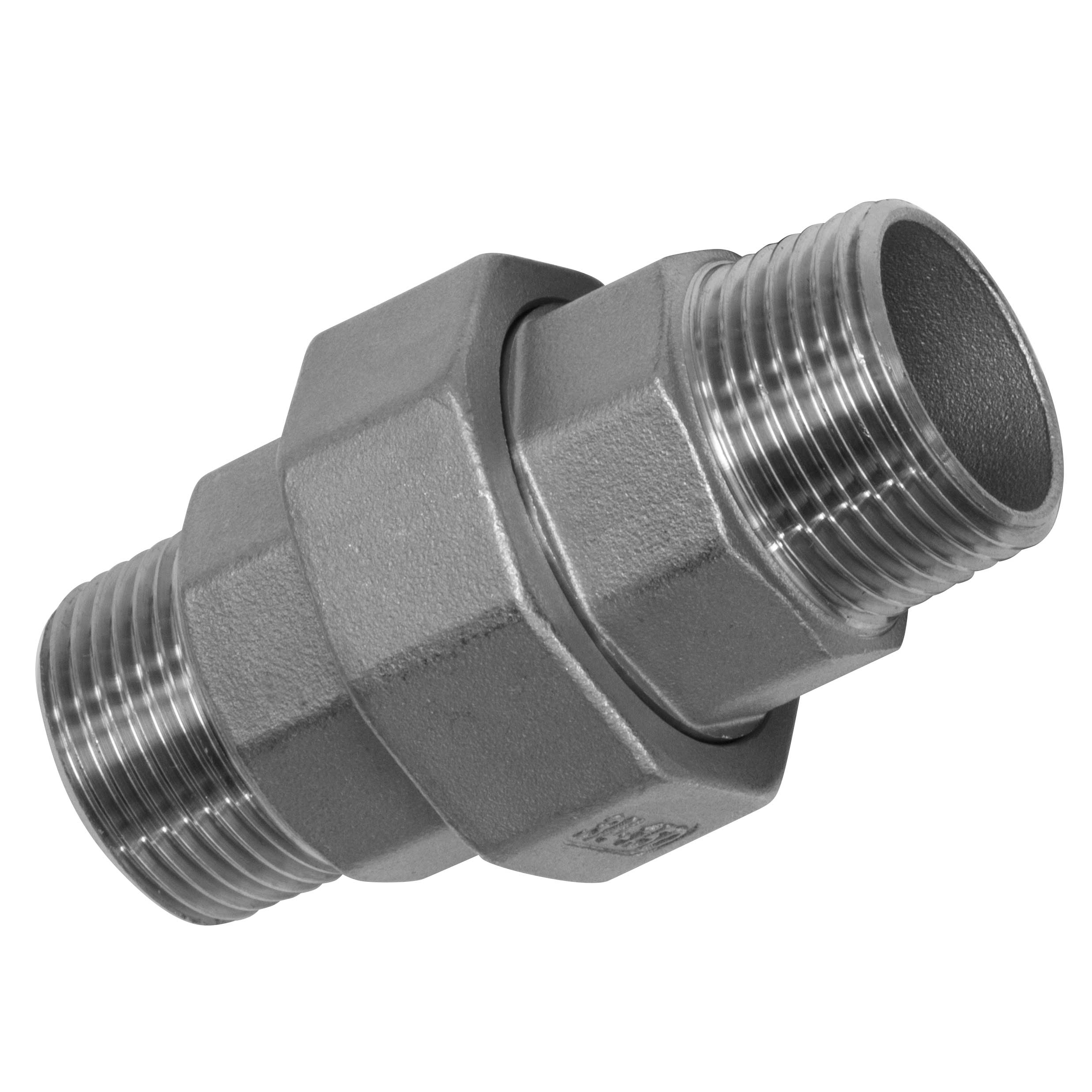 Lösbare Verschraubung 1/2"AG:1/2"AG Edelstahl