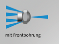 Kränzle KKF-Kugelkopfdüse 1/4" IG, 4 Strahlen hinten, 1 Strahl vorne