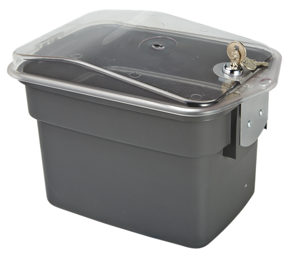580918 Vikan Tücher- / Zubehörbehälter, veschließbarer Deckel,, 7 Liter, grau