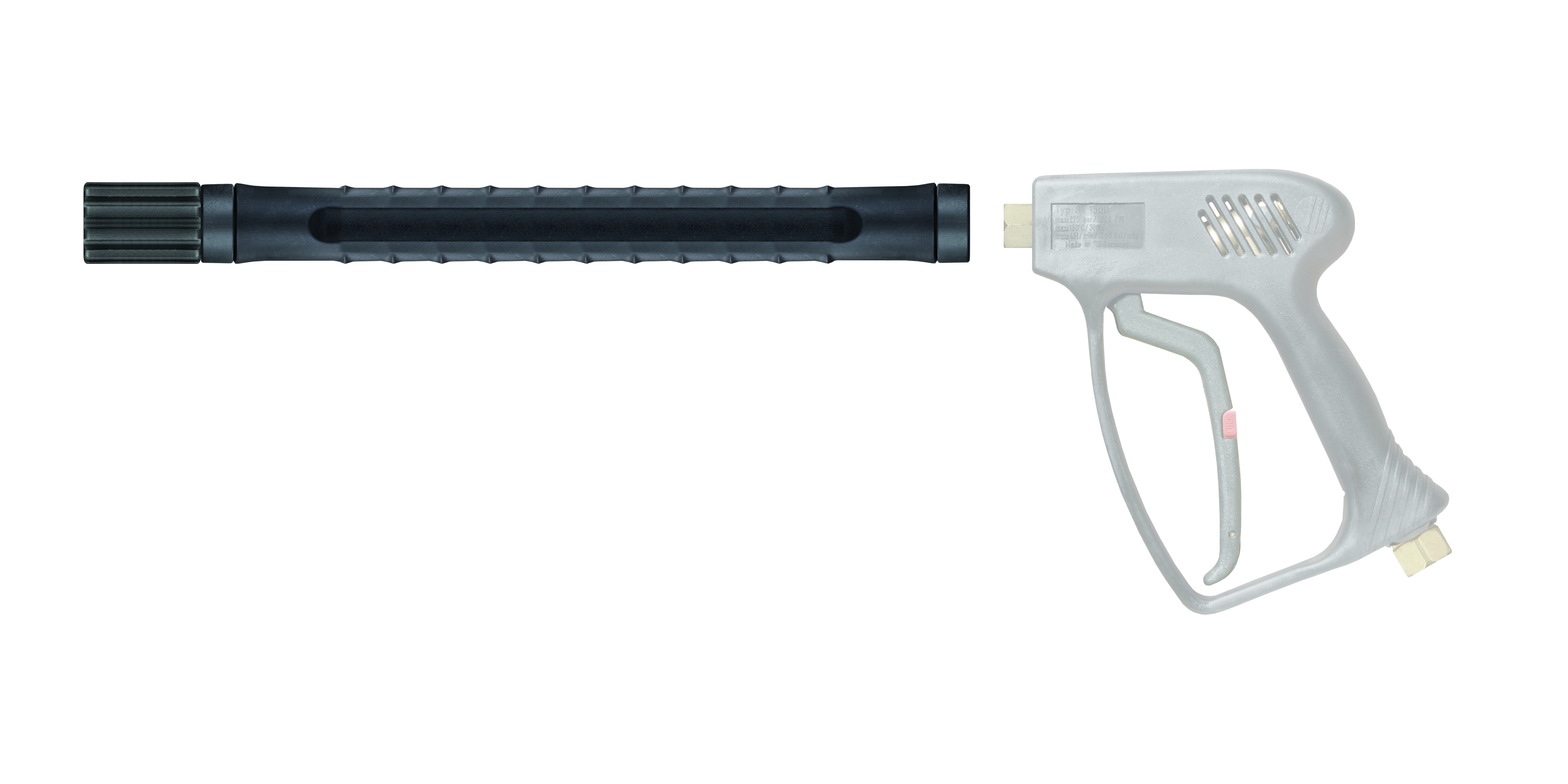Pistolenverlängerung 1/4" AG, Strahlrohr mit Isolierung ST-9.9 und HV M22