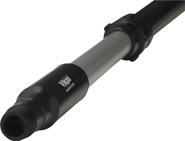 Vikan Teleskopstiel, Wasserdurchlauf, Q-Kupplung, Alu, 1060-1600 mm, Ø32 mm, schwarz
