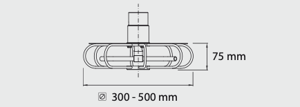 Schachtreiniger TXS-2f 1/2" IG 300 - 500 mm - Mosmatic