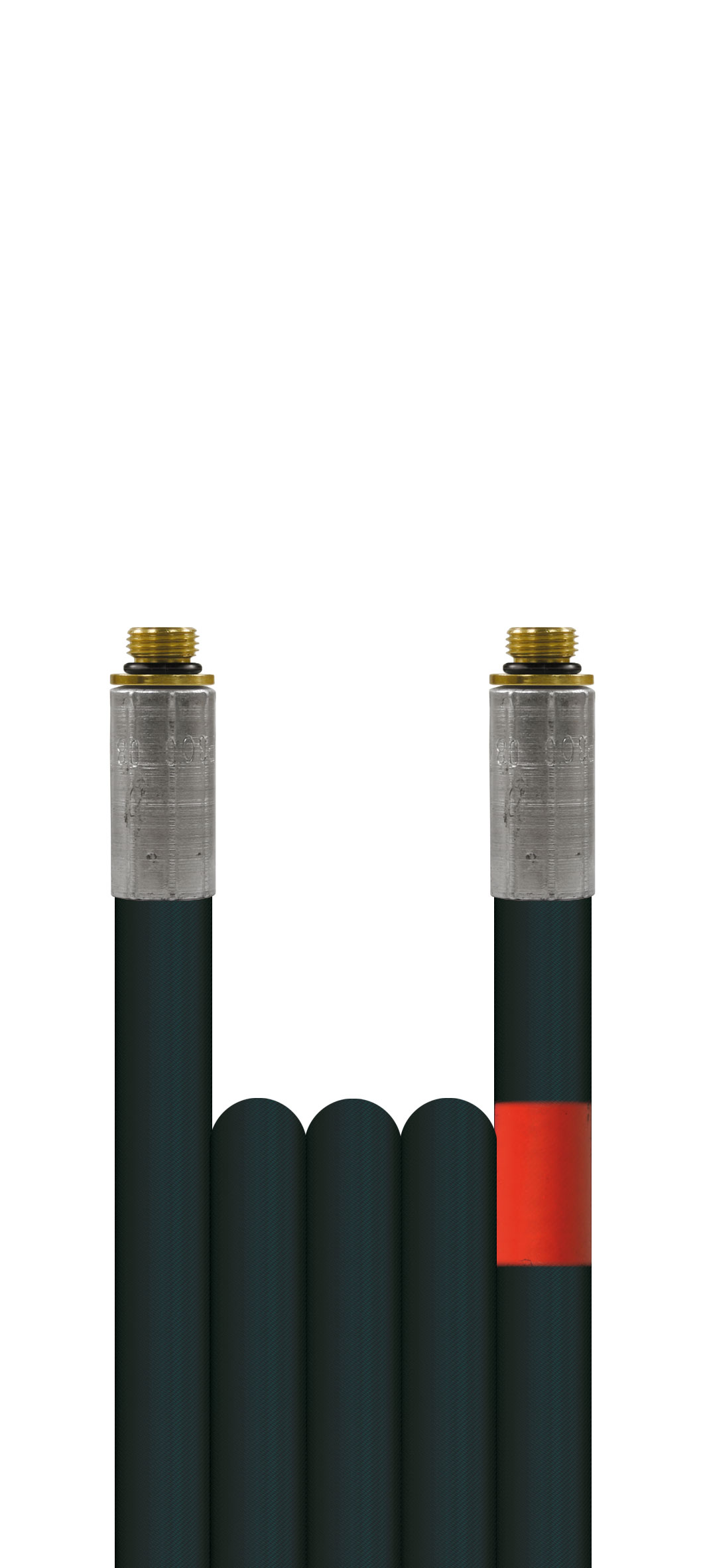 Rohrreinigungsschlauch 1/4" Flexy DN06 300 bar glatte Decke schwarz