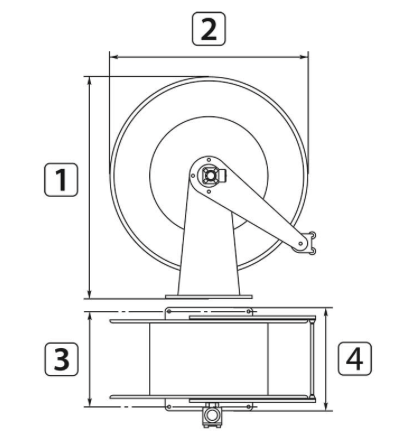 Schlauchaufroller R+M 434 - ATEX - 21 m