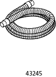 43245 Nilfisk Schlauch, Z 22, leitfähig, Ø 50 mm x 4 m