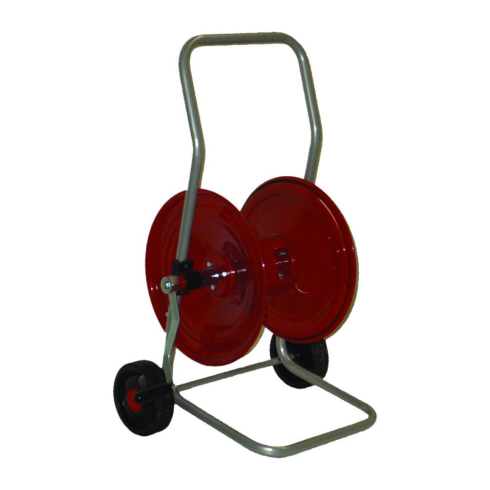 Schlauchwagen mit Rädern rot