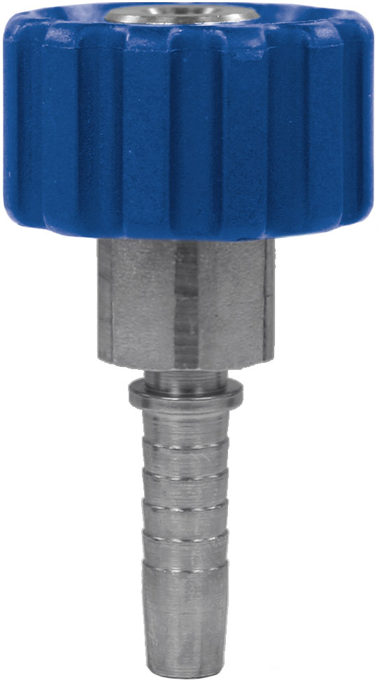 HV 1/2", Messing, Pressnippel Edelstahl, Typ 01 - Waschgerätepressnippel vormontiert