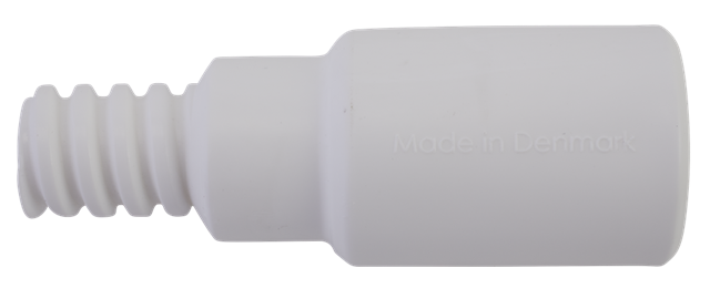 2995559ec7d03be132 Adapter, Ø 25 mm, 85 mm, weiss, für US Innengewinde