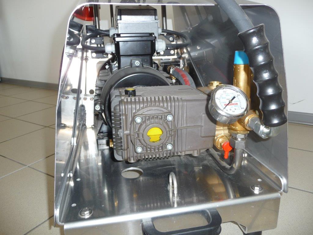 Meier-BRakenberg-MBH-1800-Pumpe MBH 1800 Kaltwasser Hochdruckreiniger mit Schlauchtrommel 960 U/min