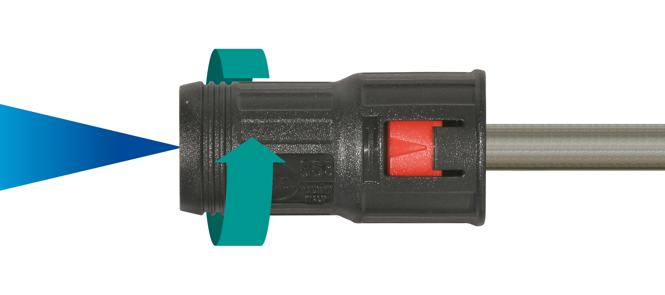 657-545-s2 Dreifachdüse | M22 AG | Stahl verzinkt