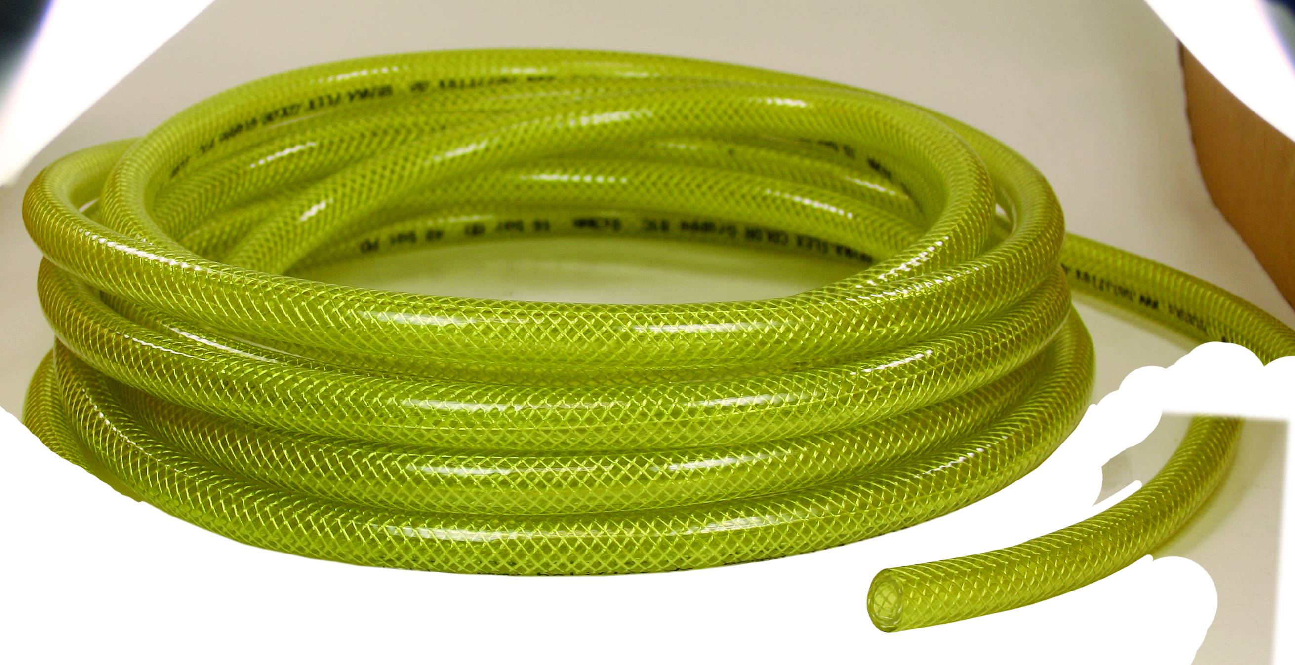 080000320 Niederdruck Gewebeschlauch, Gelb, 50m Rolle