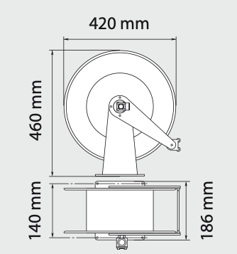Hochdruckschlauchaufroller 4434 Automatik - M22 AG : M22 IG