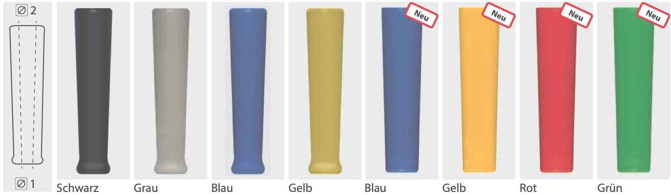 Elastomer-Knickschutz - konisch (Einzelpreis)