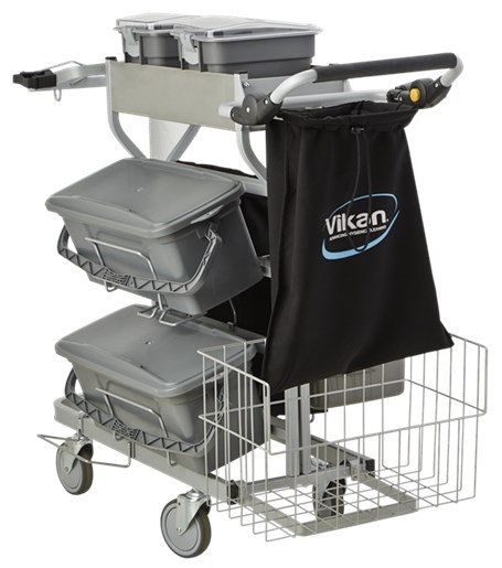 580311-2 Vikan Reinigungswagen Kompakt Plus, 40 cm, grau