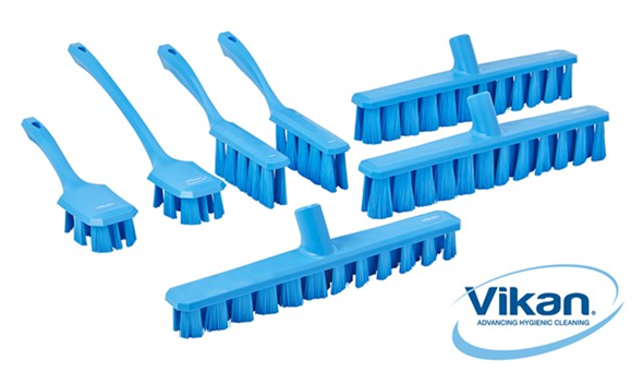 Vikan UST Handbürste mit kurzem Griff, 260 mm, hart