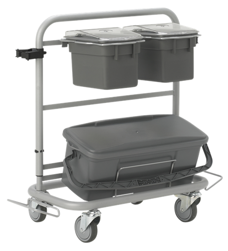 580410 Vikan Slimliner Reinigungswagen, 40 cm, grau