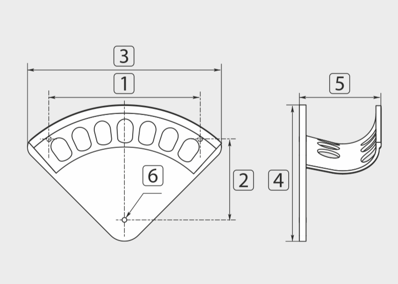 Wandhalter, Schlauchhalter Aluminium