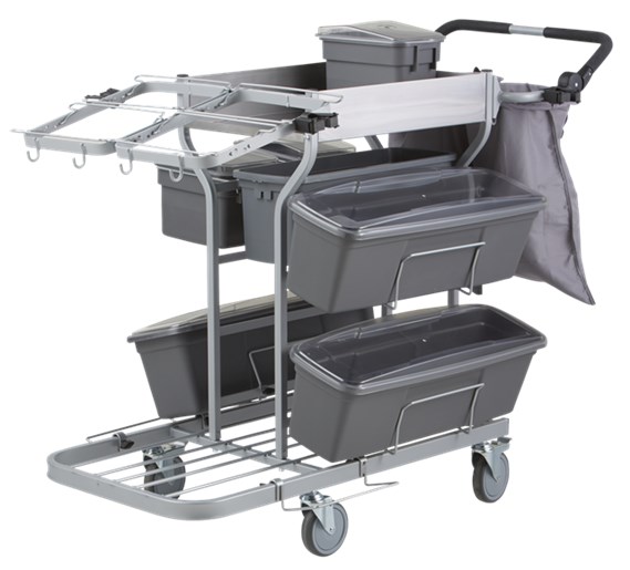 Vikan Reinigungswagen, gross, 60 cm, grau