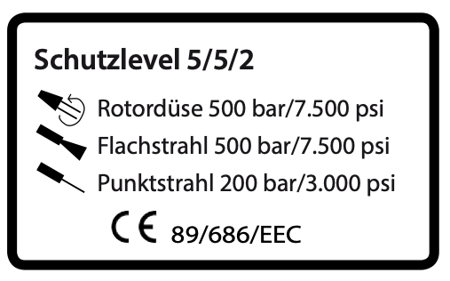 Schürze easyprotect365+ 500 bar