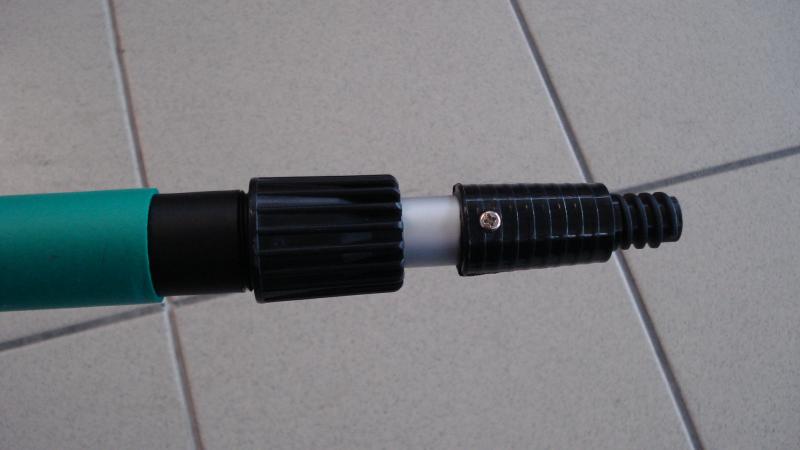 Alu-Teleskopstiel PRO 2x0,9m Wasserdurchfuhr grün
