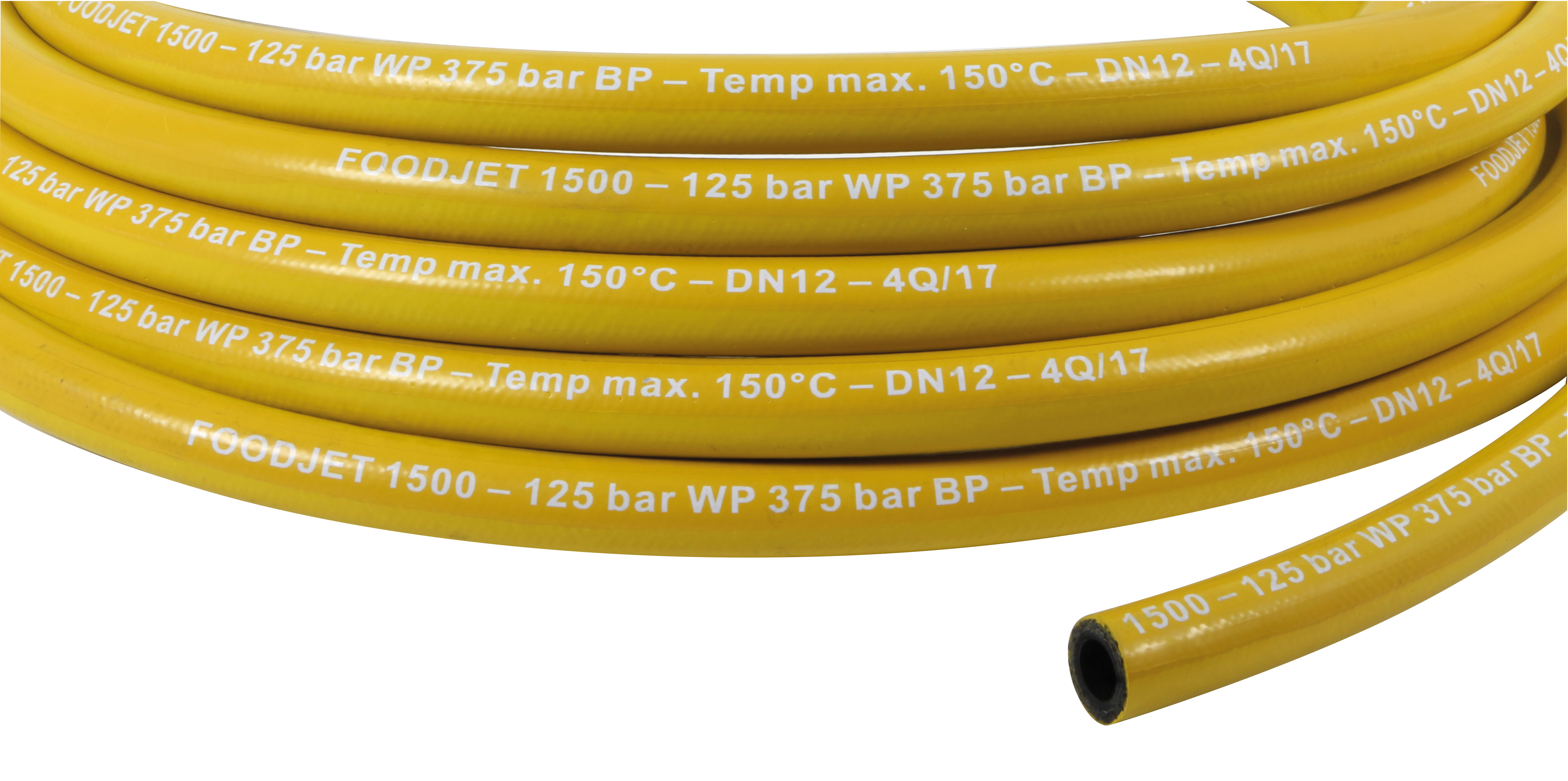 303-601-500 Niederdruck Lebensmittelschlauch, FOODJET 1500 - DN12 - 125 BAR